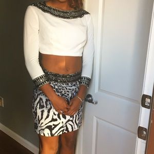 Beautiful LEOPARD two piece prom/homecoming dress